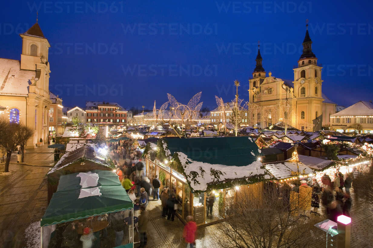 Germany, Baden Württemberg, Ludwigsburg, Christmas market, elevated