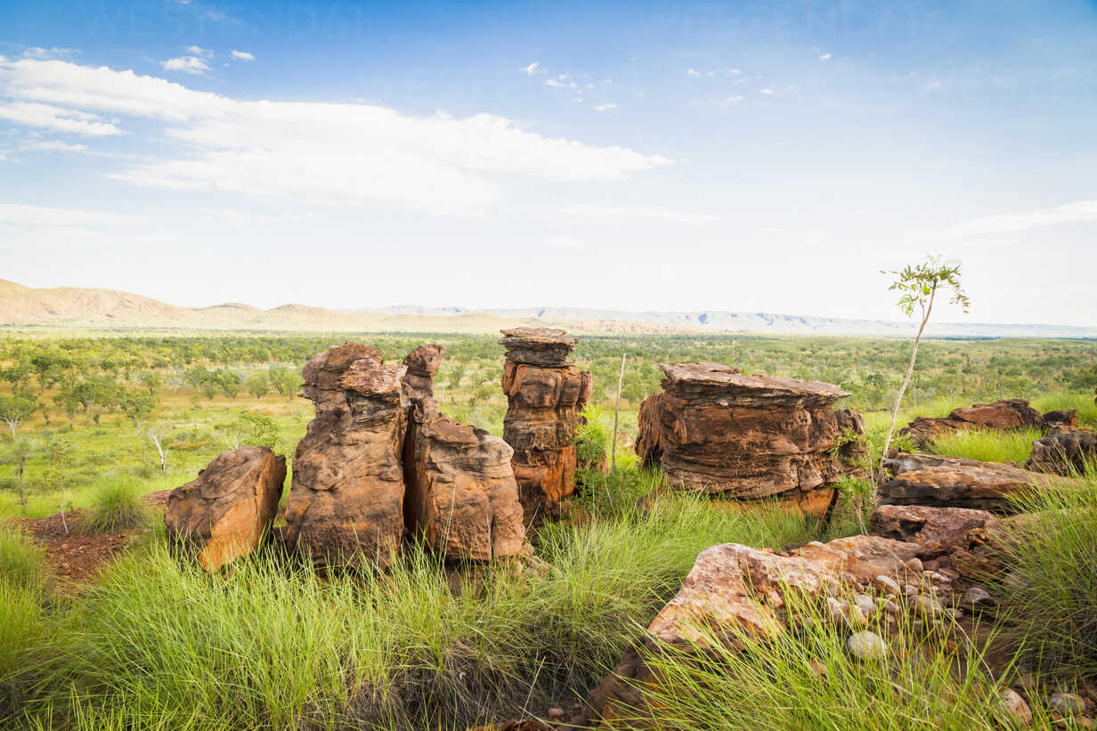 Australia Western Australia View Of Landscape At Kimberley Stockphoto