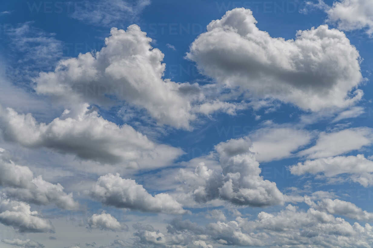 Germany Cumulus Clouds Stockphoto