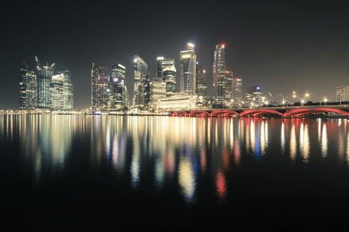 Singapur Skyline Von Singapur Bei Nacht Stcf Spotcatch Westend61