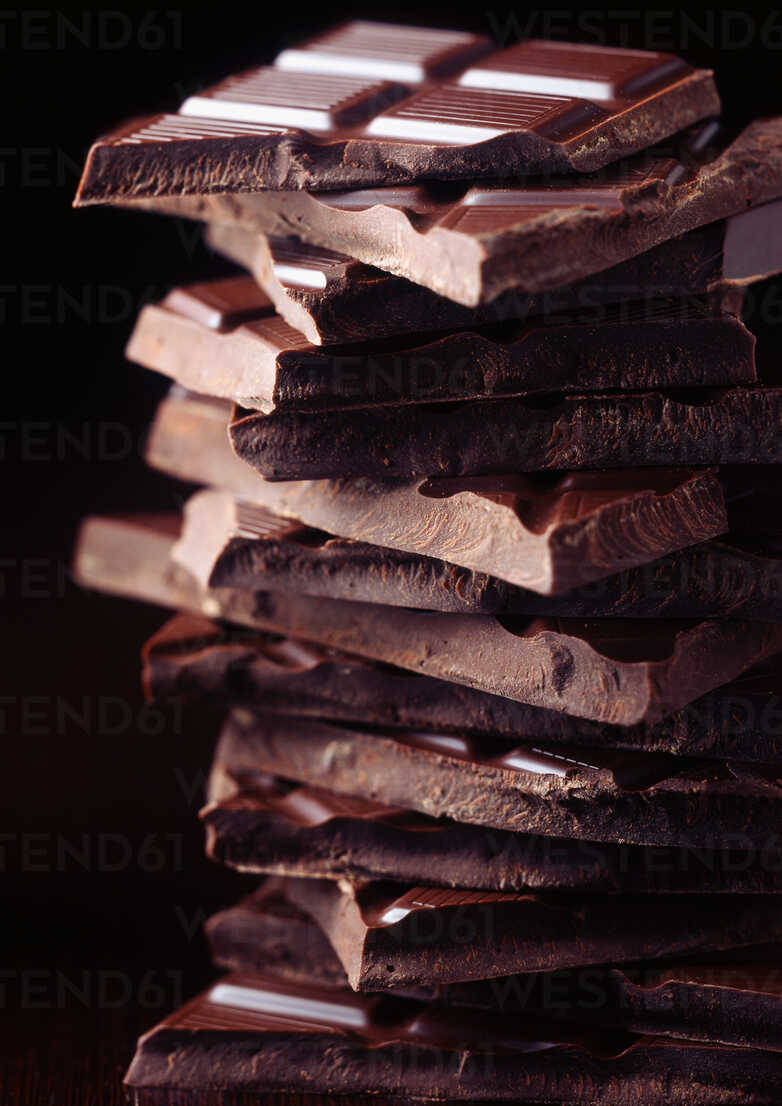 Close Up Of Belgian Dark Chocolate Stockphoto