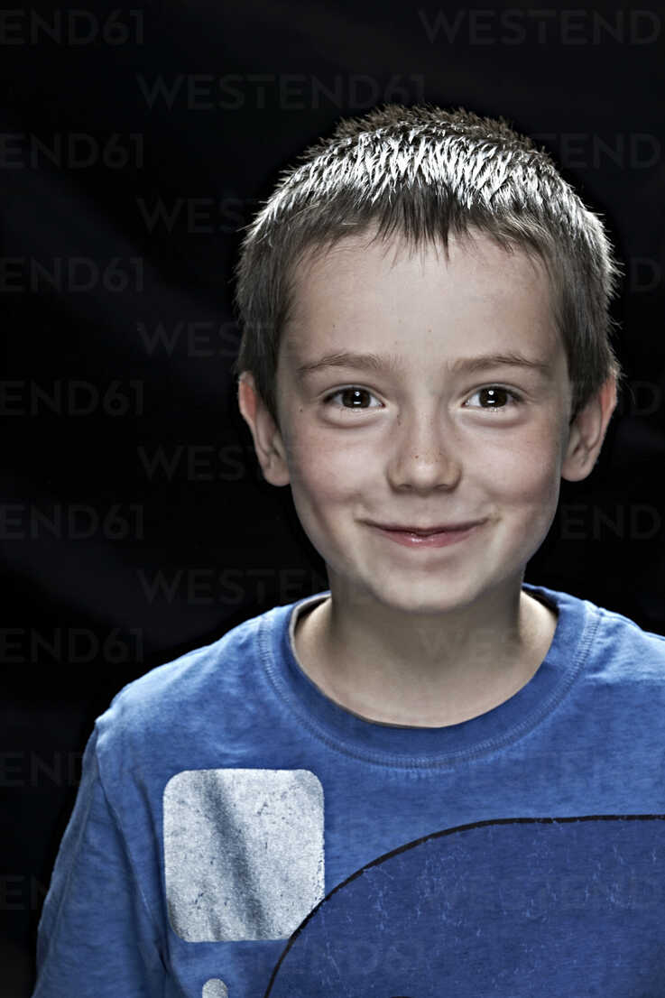 Close Up Of Boys Smiling Face Stockphoto