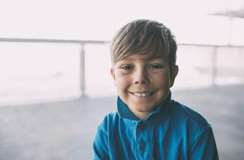 Portrait of confident boy in hood at park - CAVF10393 - Cavan Images