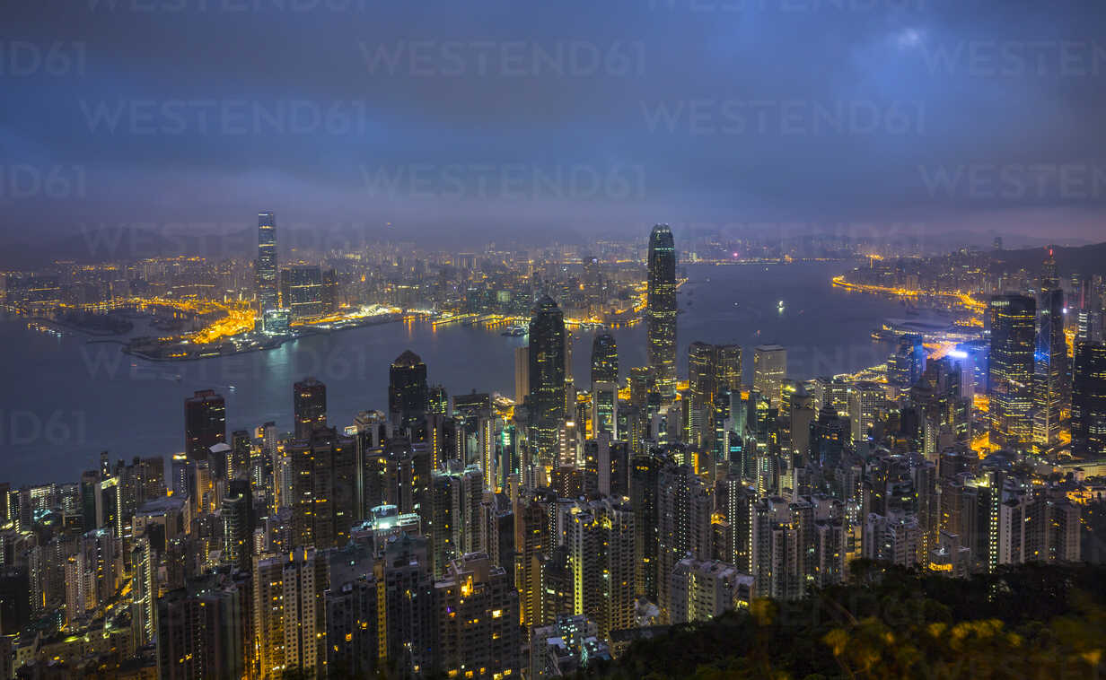 Hong Kong Central Skyline And Victoria Harbour Hong Kong China Hsif00660 Hsimages Westend61