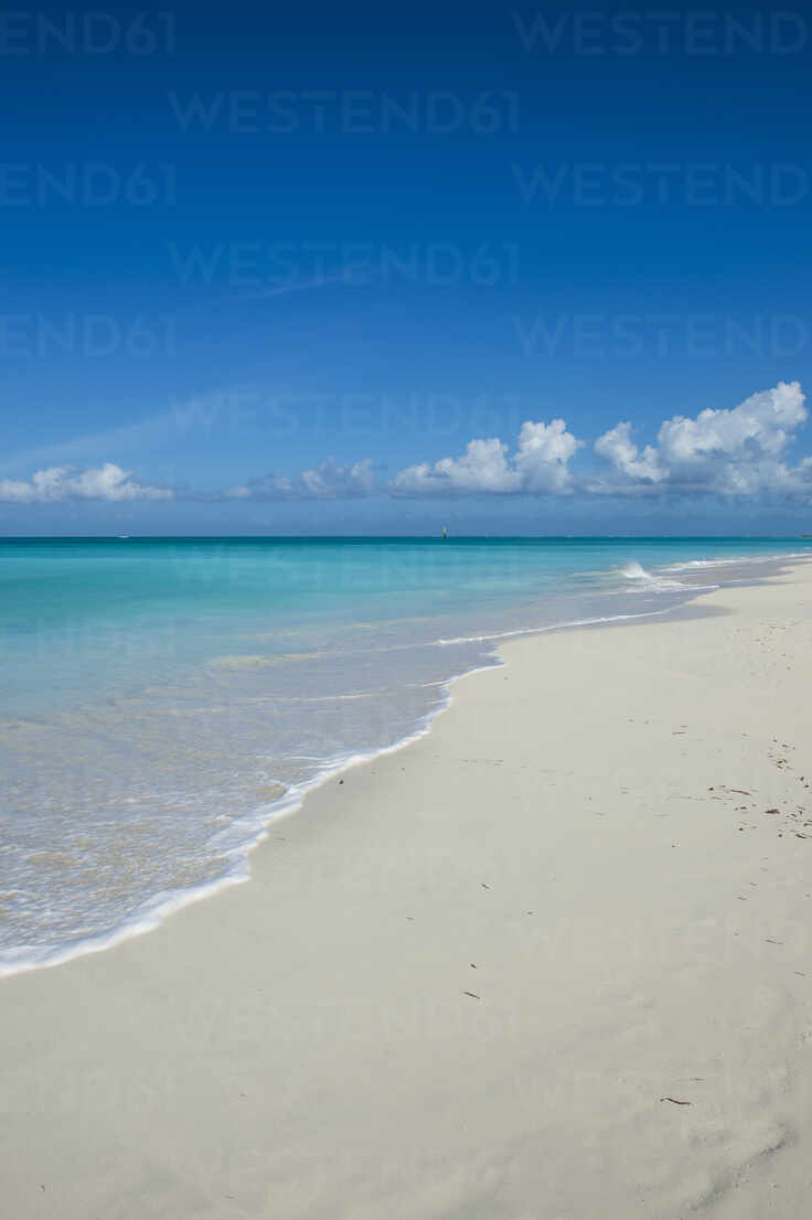 Scenic View Of Grace Bay Beach Against Blue Sky Providenciales Turks And Caicos Islands Runf Michael