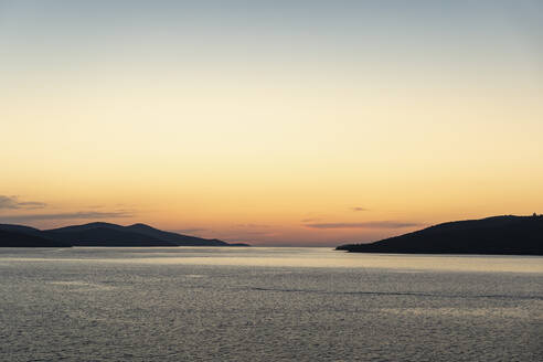 Sunset Over Sea Stockphoto